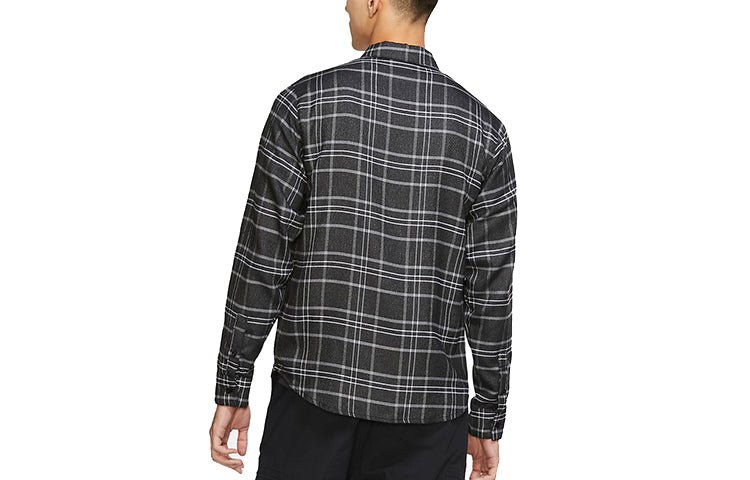 Nike SB Skateboard Plaid Skateboard Casual Shirt Jacket Black CK5316-010 - Image 2
