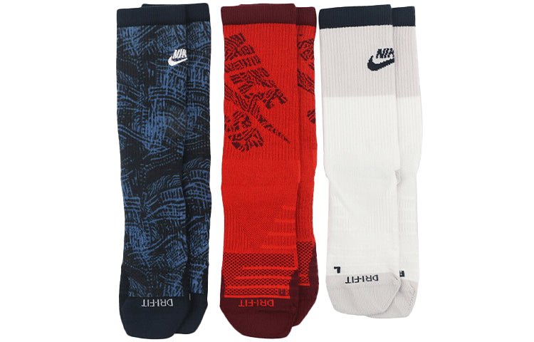Nike Sports Breathable Running Contrasting Colors 1 3 Pairs Socks CK6570-902 - Image 2