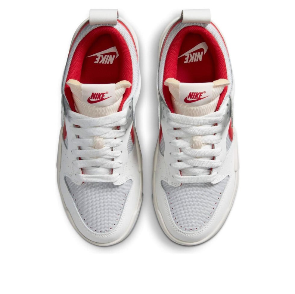 (WMNS) Nike Dunk Low Disrupt 'White Gym Red' CK6654-101 - Image 4