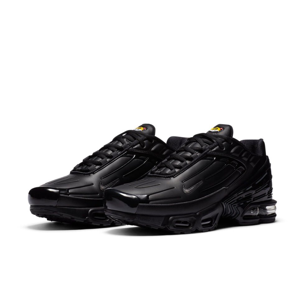 Nike Air Max Plus 3 Leather 'Triple Black' CK6716-001 - Image 3