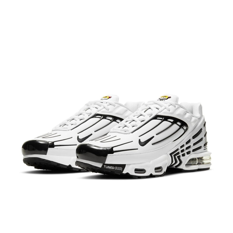 Nike Air Max Plus 3 Leather 'White Black' CK6716-100 - Image 3
