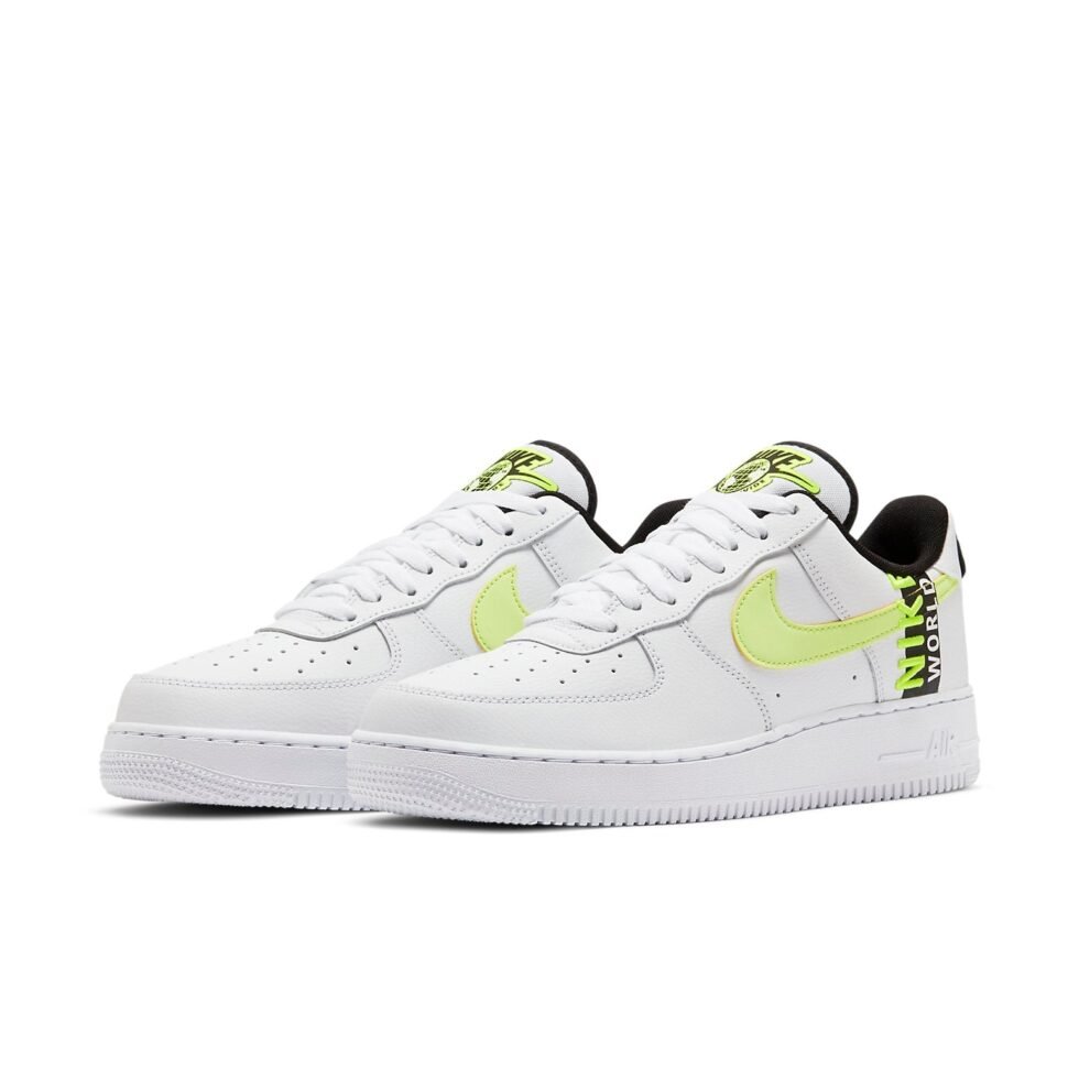 Nike Air Force 1 '07 LV8 'Worldwide Pack - Volt' CK6924-101 - Image 3