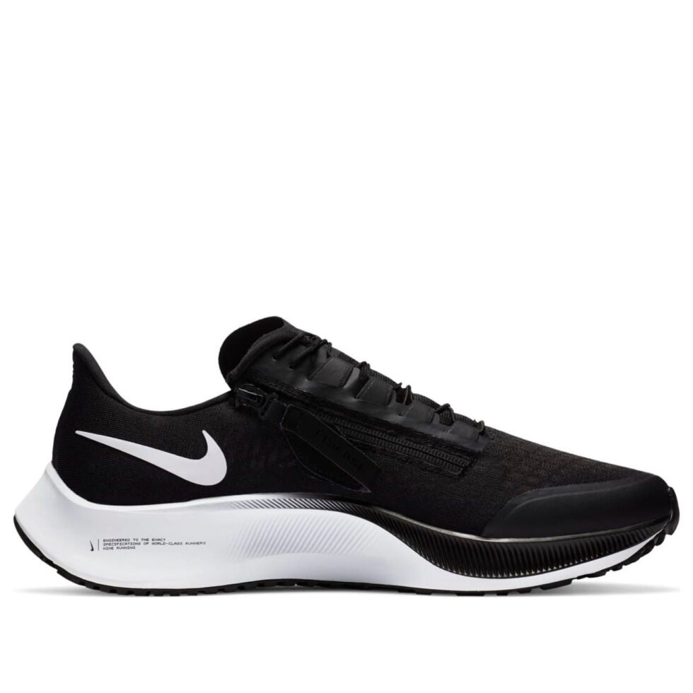 Nike Air Zoom Pegasus 37 FlyEase 'Black White' CK8474-003 - Image 2