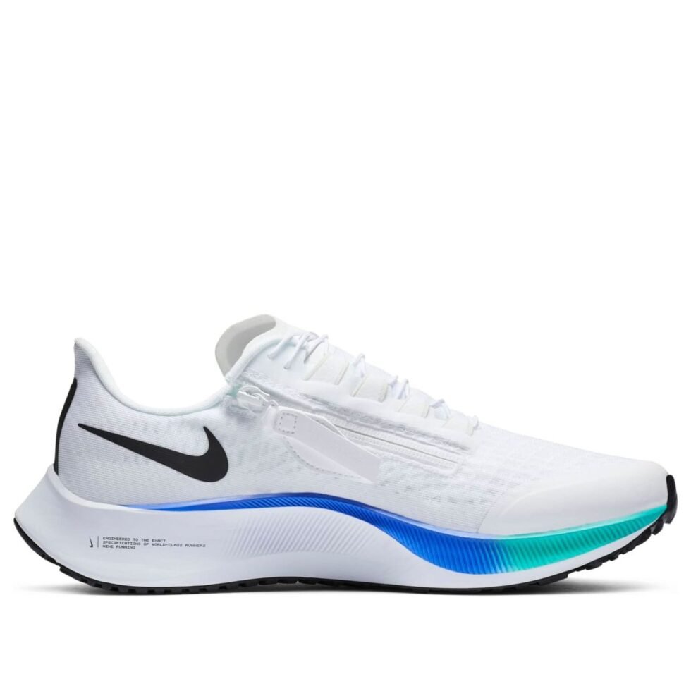Nike Air Zoom Pegasus 37 FlyEase 'White Multi-Color' CK8474-100 - Image 2