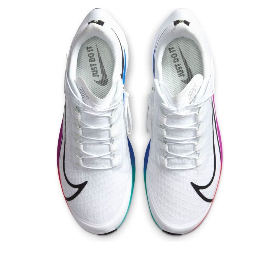 Nike Air Zoom Pegasus 37 FlyEase 'White Multi-Color' CK8474-100 - Image 4