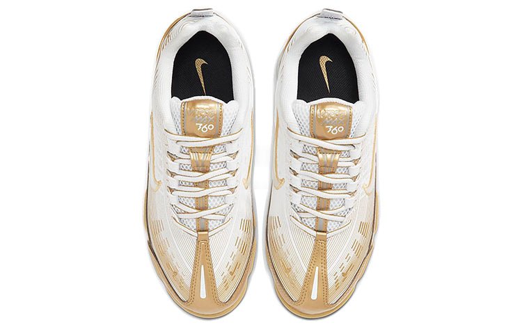 (WMNS) Nike Air VaporMax 360 'White Metallic Gold' CK9670-101 - Image 4
