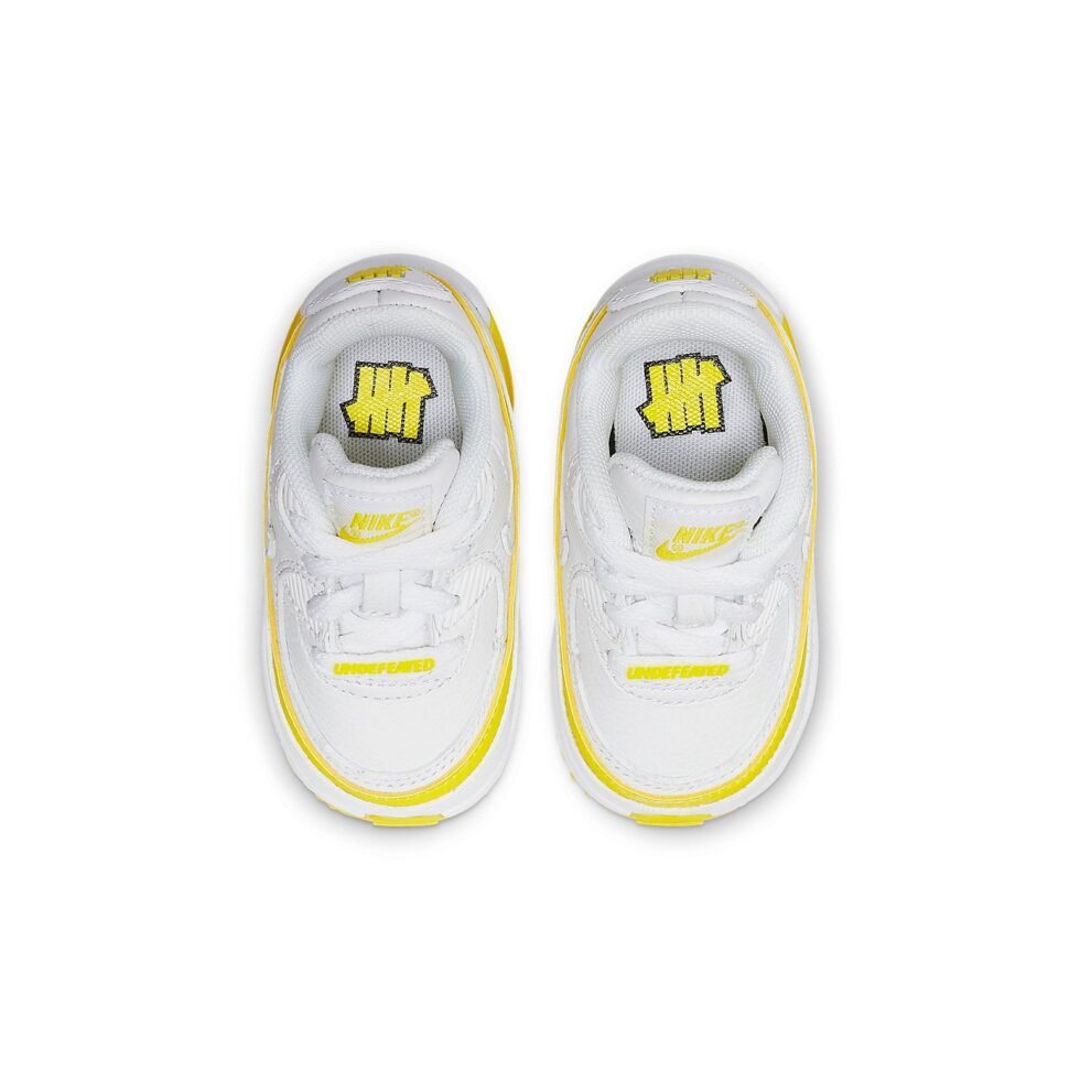 (TD) Nike x Undefeated Air Max 90 'White Optic Yellow' CQ4615-101 - Image 3