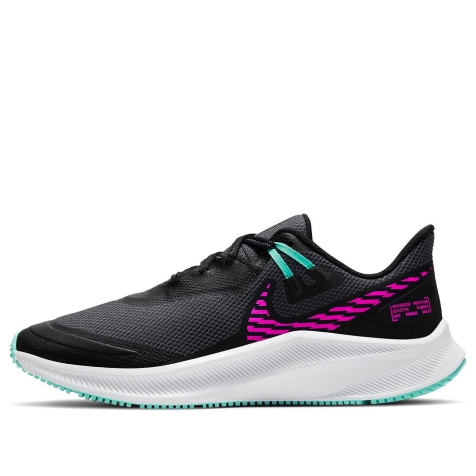 (WMNS) Nike Quest 3 Shield 'Black Fire Pink Mist' CQ8893-010