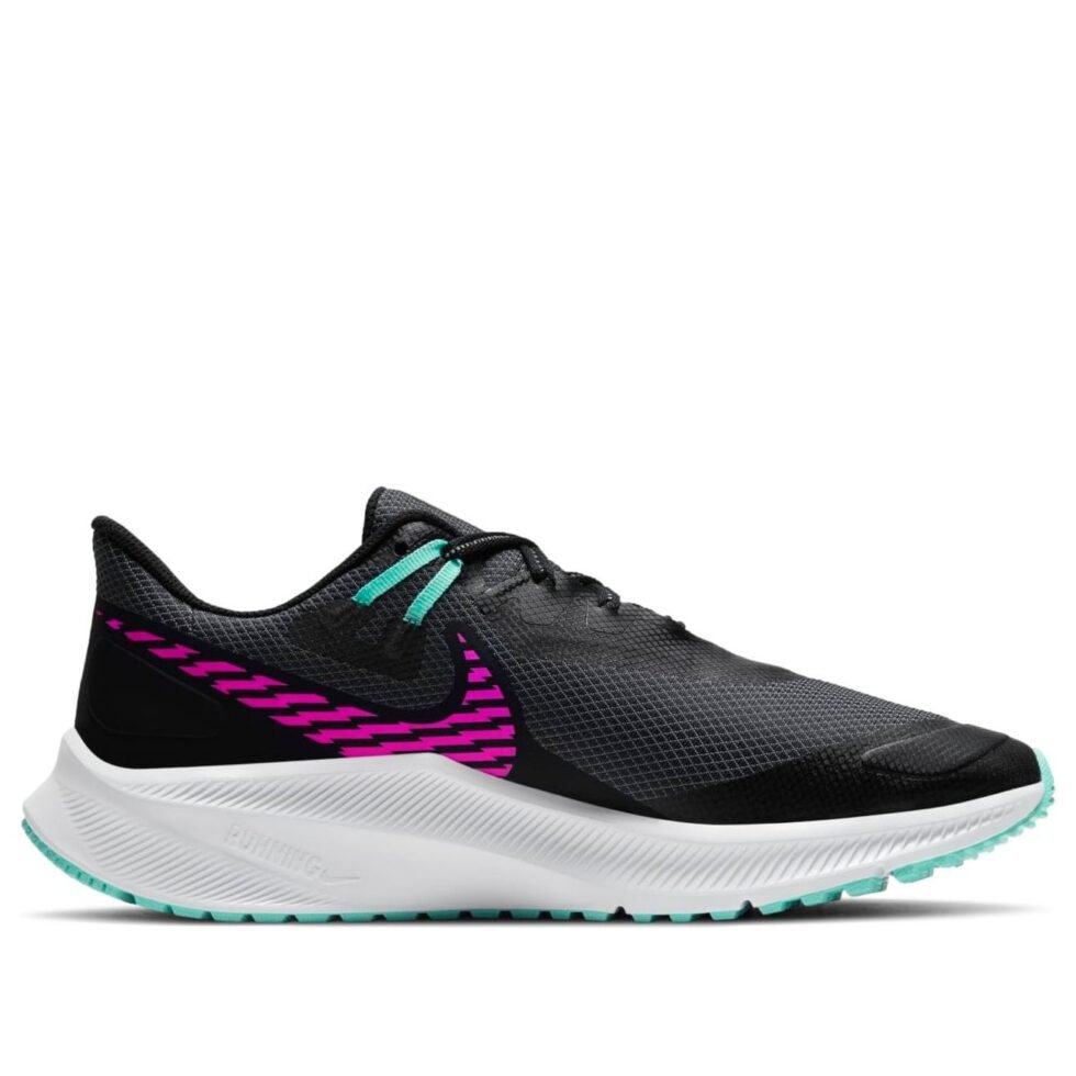 (WMNS) Nike Quest 3 Shield 'Black Fire Pink Mist' CQ8893-010 - Image 2