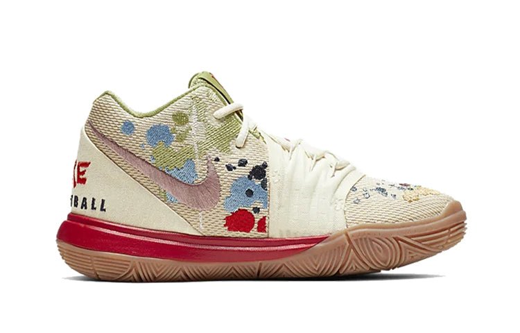 (PS) Nike Bandulu x Kyrie 5 'Embroidered Splatters' CQ9341-100 - Image 2