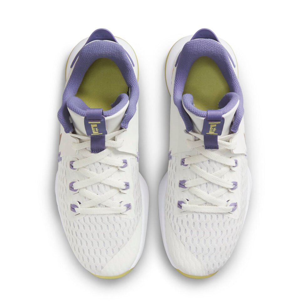 Nike LeBron Witness 5 'Summit White Metallic Bronze' CQ9380-102 - Image 4
