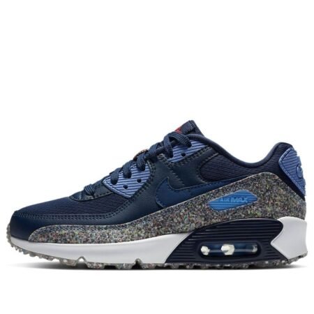 (GS) Nike Air Max 90 SE 'Midnight Navy Speckled' CQ9909-400