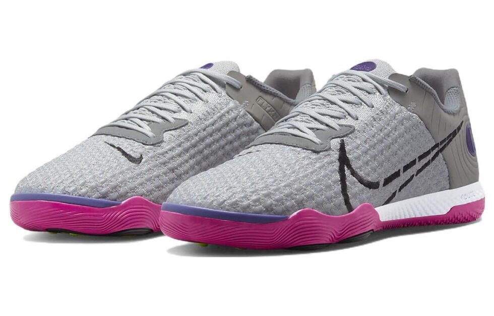 Nike React Gato 'Light Smoke Grey Electro Purple' CT0550-056 - Image 4