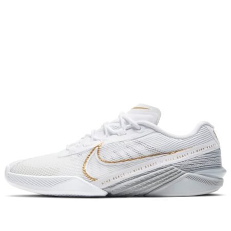 (WMNS) Nike React Metcon Turbo 'White Metallic Gold' CT1249-100