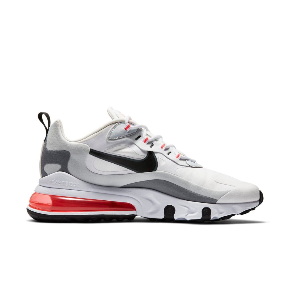 Nike Air Max 270 React 'White Crimson Black' CT1280-100 - Image 2