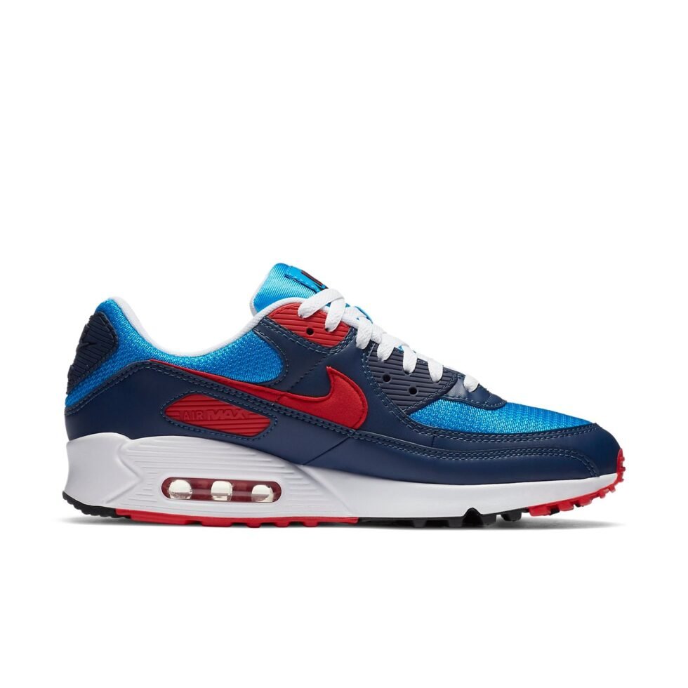 Nike Air Max 90 'Photo Blue University Red' CT1687-400 - Image 2