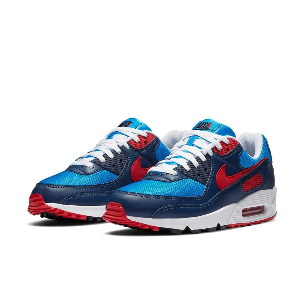 Nike Air Max 90 'Photo Blue University Red' CT1687-400 - Image 3