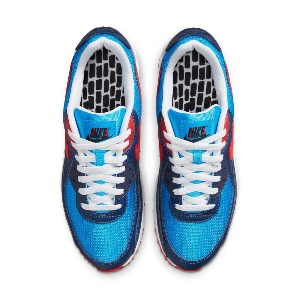 Nike Air Max 90 'Photo Blue University Red' CT1687-400 - Image 4