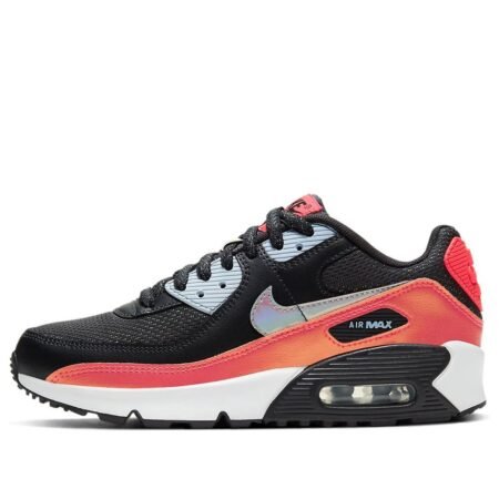 (GS) Nike Air Max 90 FP 'Black Laser Crimson' CT1966-001