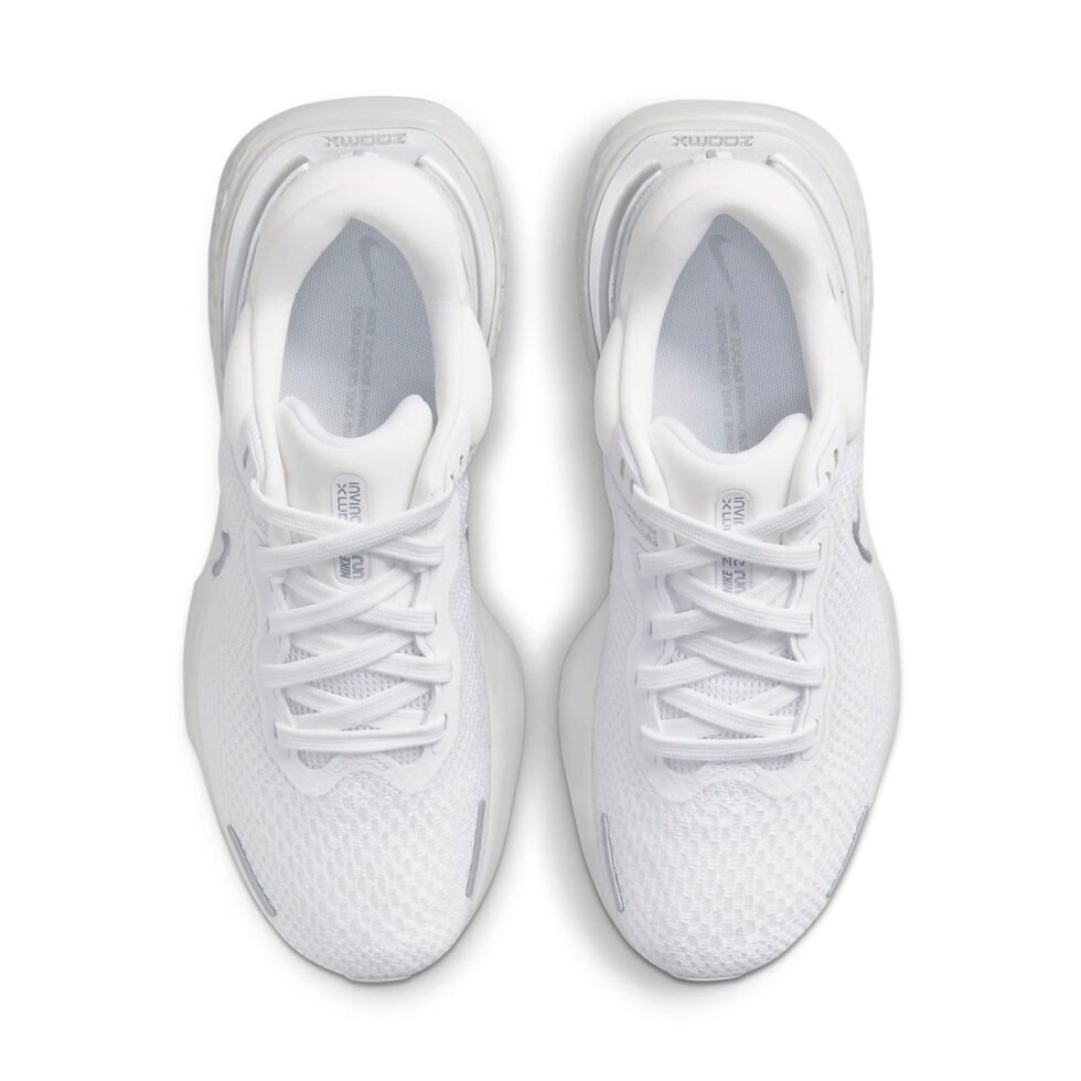 (WMNS) Nike ZoomX Invincible Run Flyknit 'White Metallic Silver' CT2229-101 - Image 4
