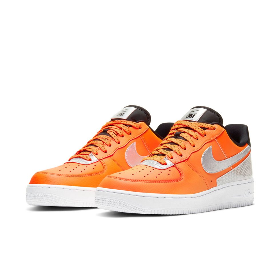 Nike x 3M Air Force 1 '07 SE 'Total Orange' CT2299-800 - Image 3