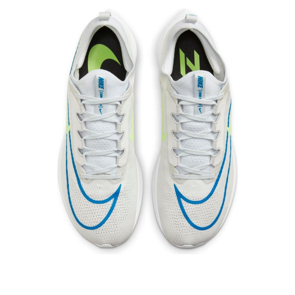 Nike Zoom Fly 4 'White Imperial Blue Lime Glow' CT2392-100 - Image 4