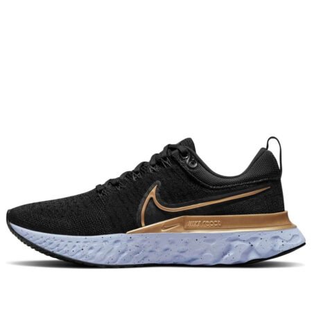 (WMNS) Nike React Infinity Run Flyknit 2 'Black Metallic Gold' CT2423-009