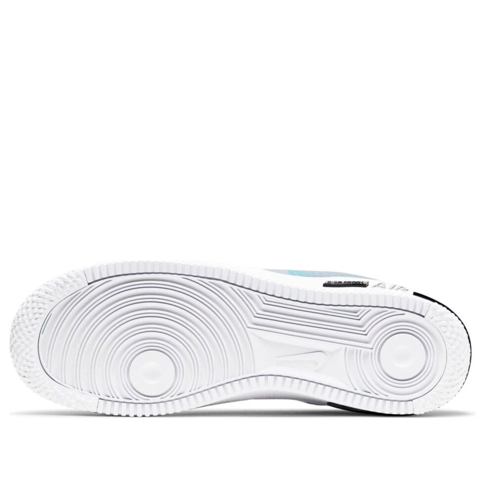 Nike x 3M Air Force 1 React LX 'Pure Platinum Baltic Blue' CT3316-001 - Image 6