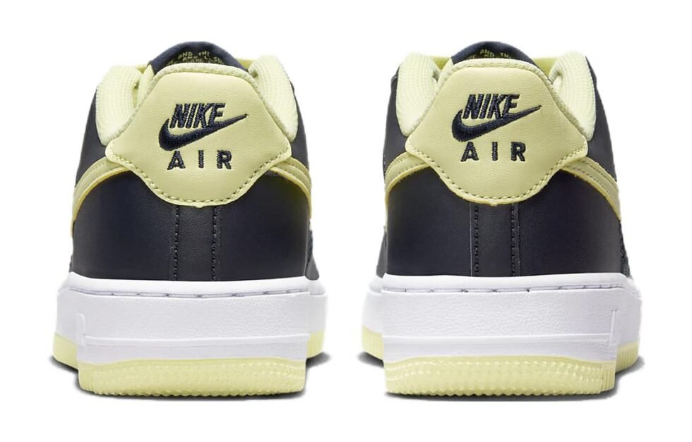 (GS) Nike Air Force 1 Low 'Dark Obsidian Lime' CT3839-400 - Image 5