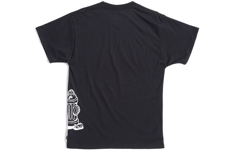 Nike SB Cartoon Printing Skateboard Short Sleeve Black CU0299-010 - Image 2