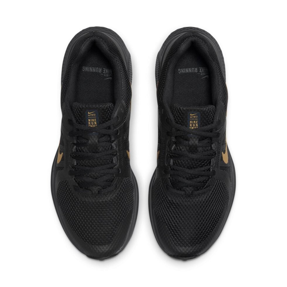 Nike Run Swift 2 'Black Metallic Gold' CU3517-010 - Image 4