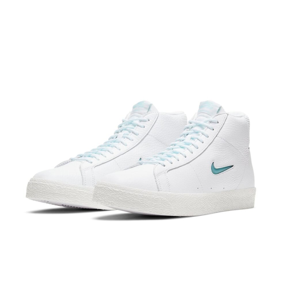 Nike Zoom Blazer Mid Premium SB 'White Glacier Ice Jewel' CU5283-100 - Image 3