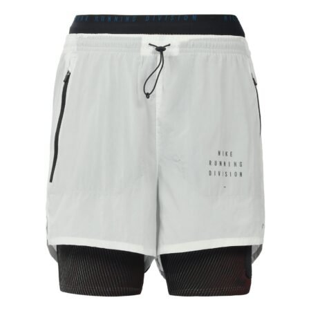 Nike RUN DIVISION 3-IN-1 Running Shorts White Gold Color Whitegold CU5557-043
