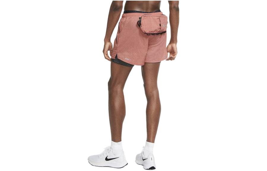 Men's Nike Quick Dry Breathable 3 In 1 Running Shorts Pink CU5557-652 - Image 2