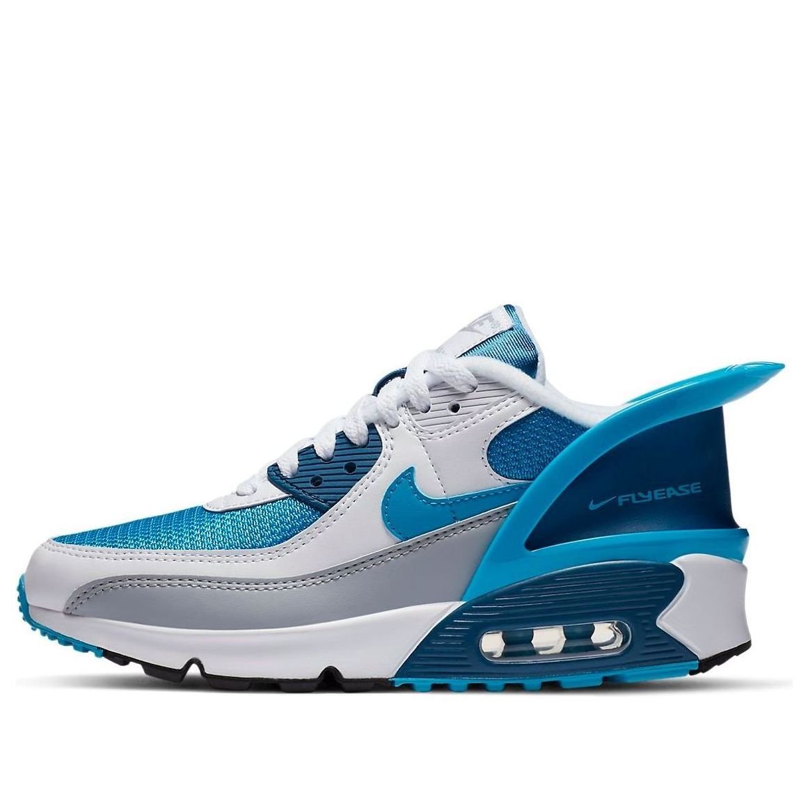 (GS) Nike Air Max 90 FlyEase 'White Industrial Blue' CV0526-103