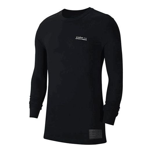 Men's Nike Lebron Dri-FIT Round Neck Basketball Sports Long Sleeves T-Shirt CV2080-010