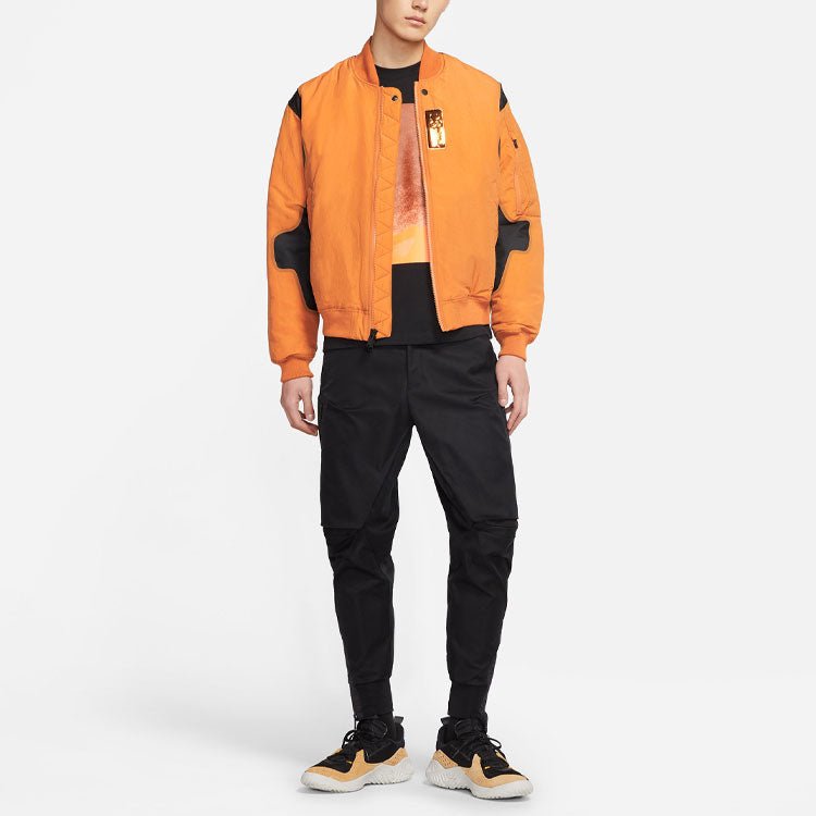 Air Jordan 23 Engineered Numeric Pattern Baseball Collar Long Sleeves Jacket Orange CV2787-875 - Image 3