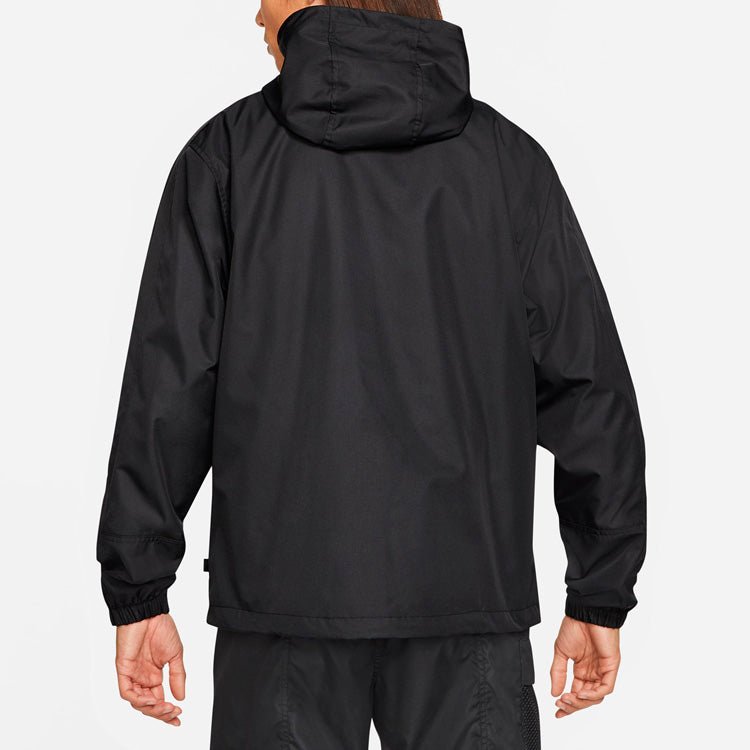 Nike MENS SB Skateboard Casual Sports Half-zipper Skate Jacket Black CV4300-010 - Image 5