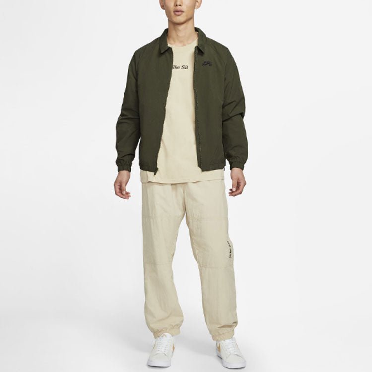 Nike SB Skateboard Casual Sports Cargo Skateboard Woven Jacket Green CV4306-325 - Image 3