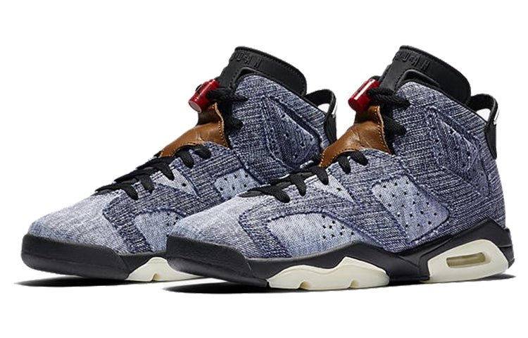 (GS) Air Jordan 6 Retro 'Washed Denim' CV5489-401 - Image 3