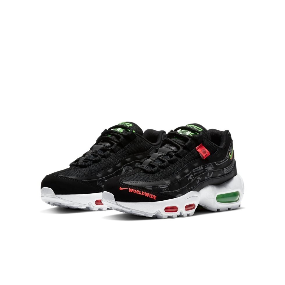 (GS) Nike Air Max 95 Recraft SE 'Worldwide - Black' CV7623-001 - Image 3