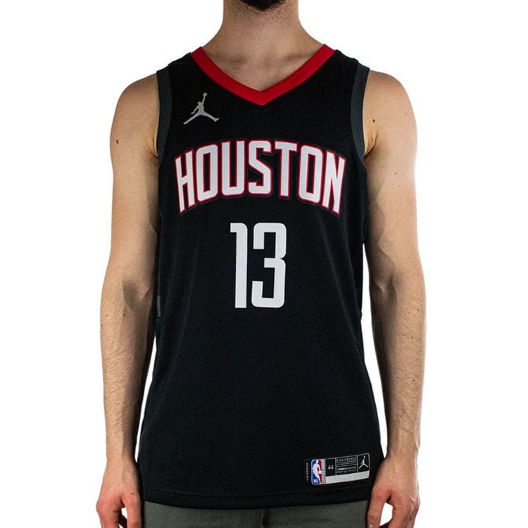 Air Jordan NBA SW Fan Edition 20-21 Season houston rockets LeBron James 13 Sports Basketball Jersey Black CV9478-016 - Image 3