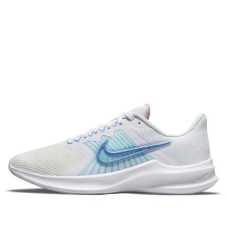 (WMNS) Nike Downshifter 11 Low-Top White/Blue CW3413-103