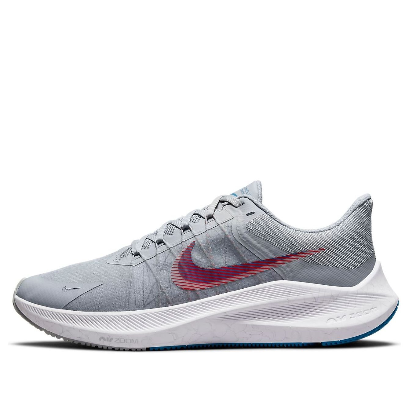 Nike Air Zoom Winflo 8 'Wolf Grey Bright Crimson' CW3419-004
