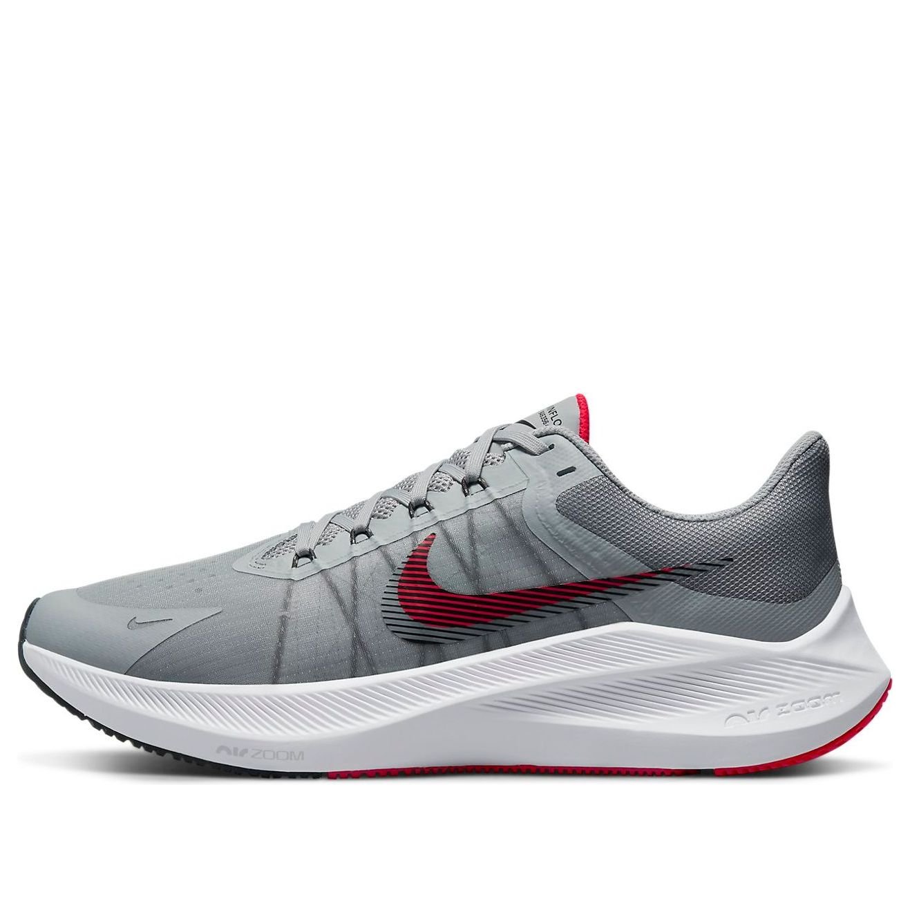 Nike Air Zoom Winflo 8 'Light Smoke Grey Siren Red' CW3419-005