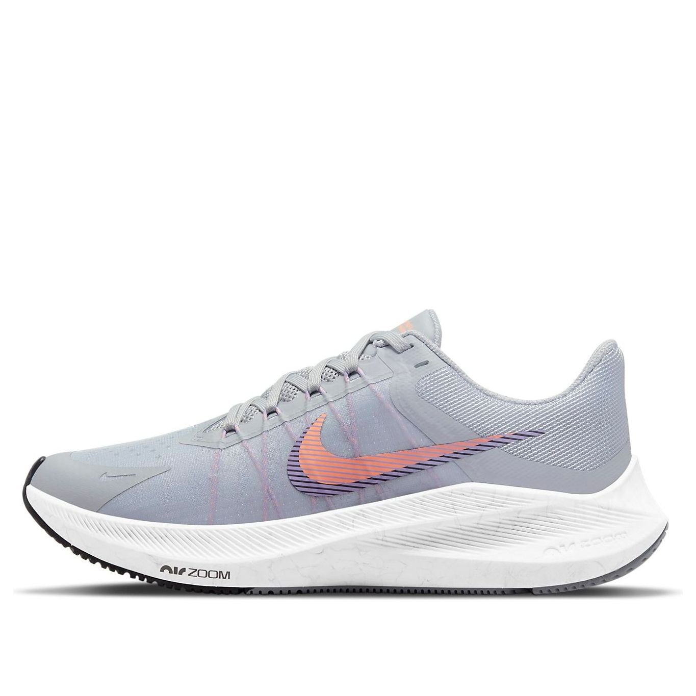 (WMNS) Nike Air Zoom Winflo 8 'Wolf Grey Atomic Orange' CW3421-006