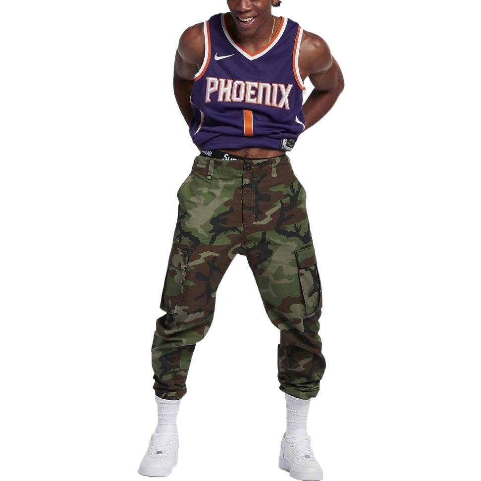 Nike Basketball Sports Jersey SW Fan Edition 2021 Season Knicks Phoenix Suns Devin Booker 1 Blue CW3679-567 - Image 3