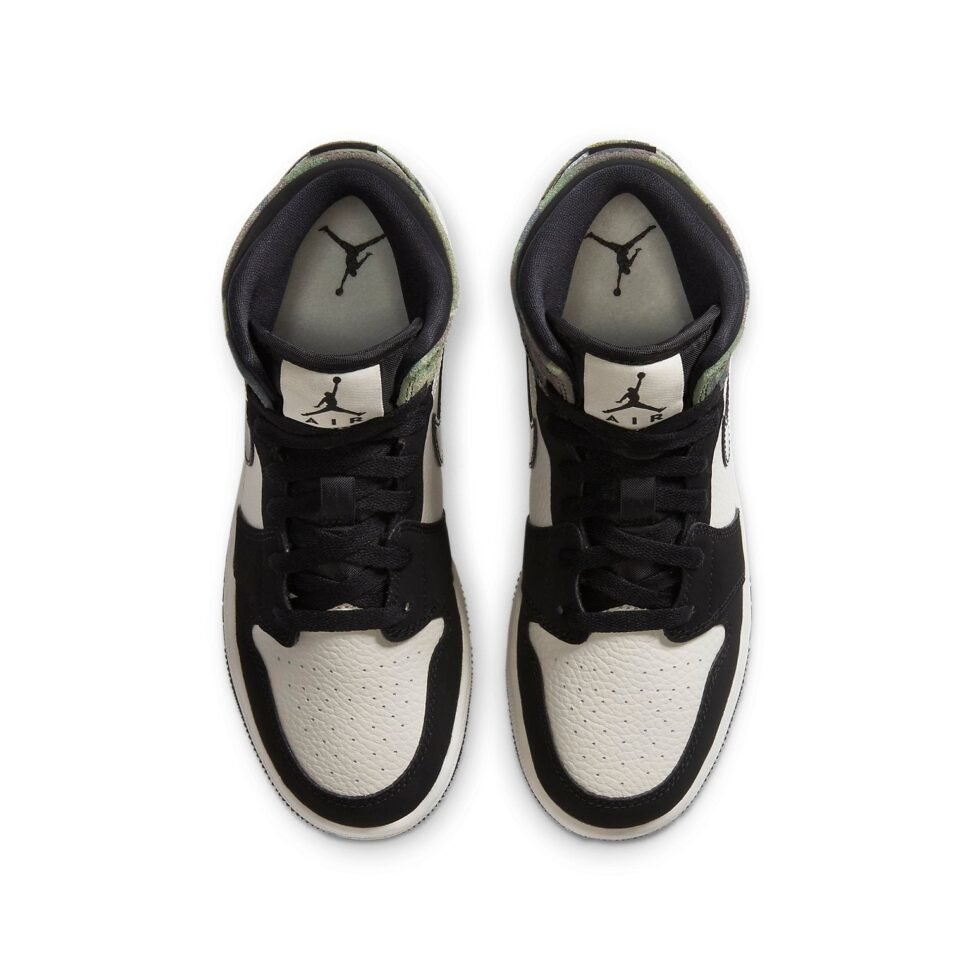 (GS) Air Jordan 1 Mid SE 'Camo' CW5550-001 - Image 4