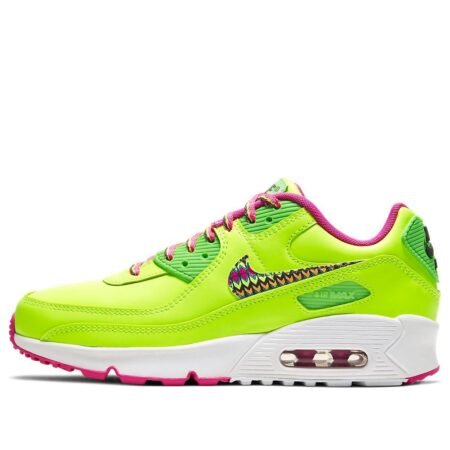 (GS) Nike Air Max 90 Leather 'Volt Fire Pink' CW5795-700