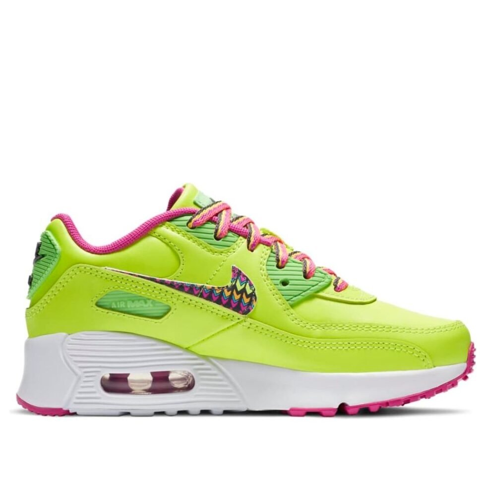 (PS) Nike Air Max 90 Leather 'Volt Fire Pink' CW5797-700 - Image 2